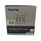 Tokina AT-X Pro DX 11-16mm f/2.8 Lens For Canon Mount