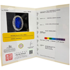 PT950 Natural Black Opal & Diamond Ladies Ring