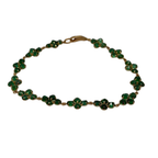 18K Yellow Gold Natural Emerald Bracelet