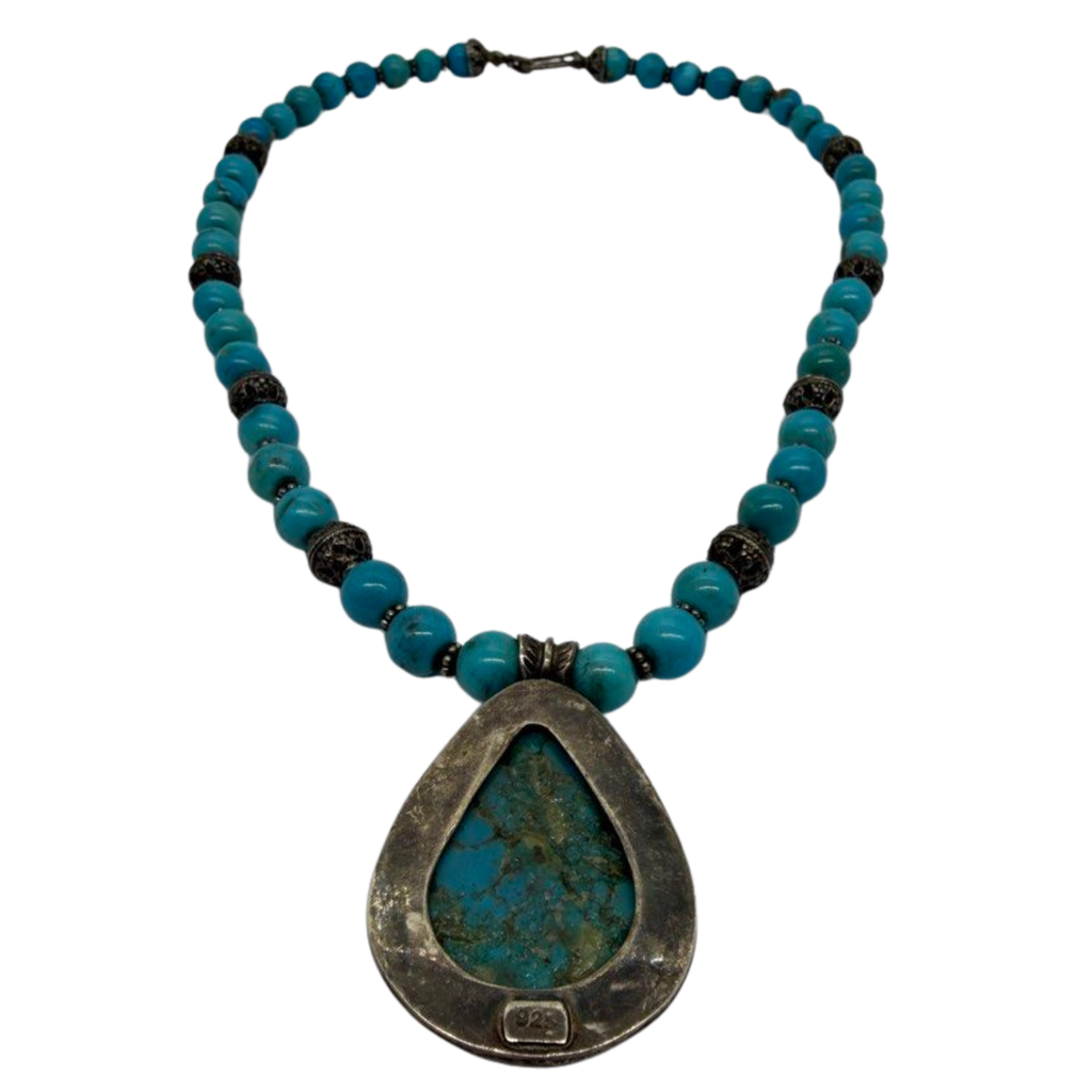 925 Silver Turquoise Necklace