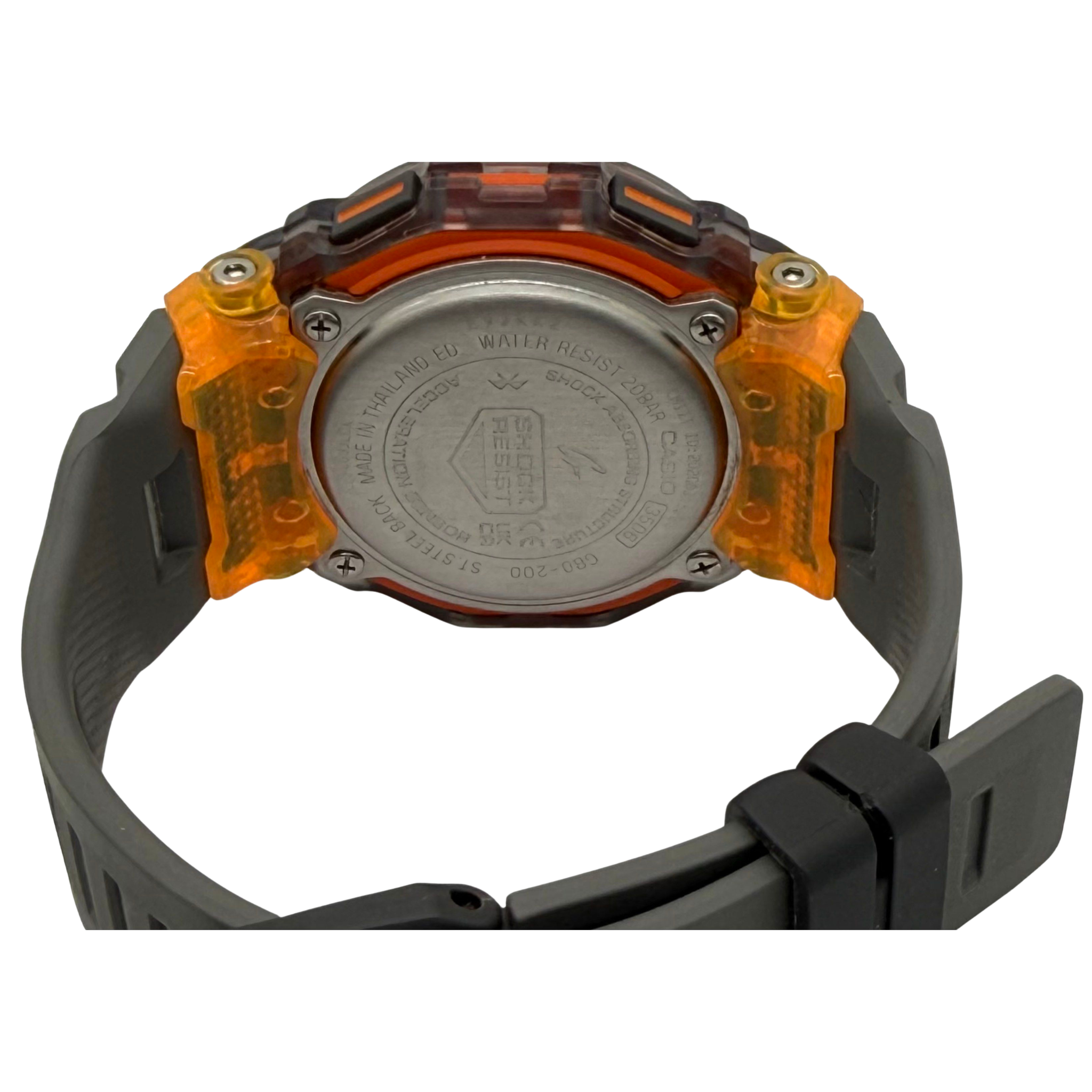 Casio G-Shock GBD-200SM-1A5 Black Orange Resin Strap Men Watch