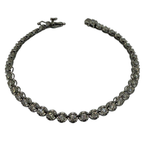 375 White Gold Natural Diamond Bracelet