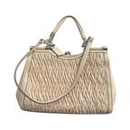 Coach Madison Gathered Twist Leather Carrie Satchel Bag
