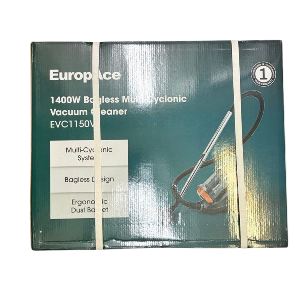 Europace 1400W Multi-Cyclone Bagless Canister Vacuum Cleaner EVC1150V