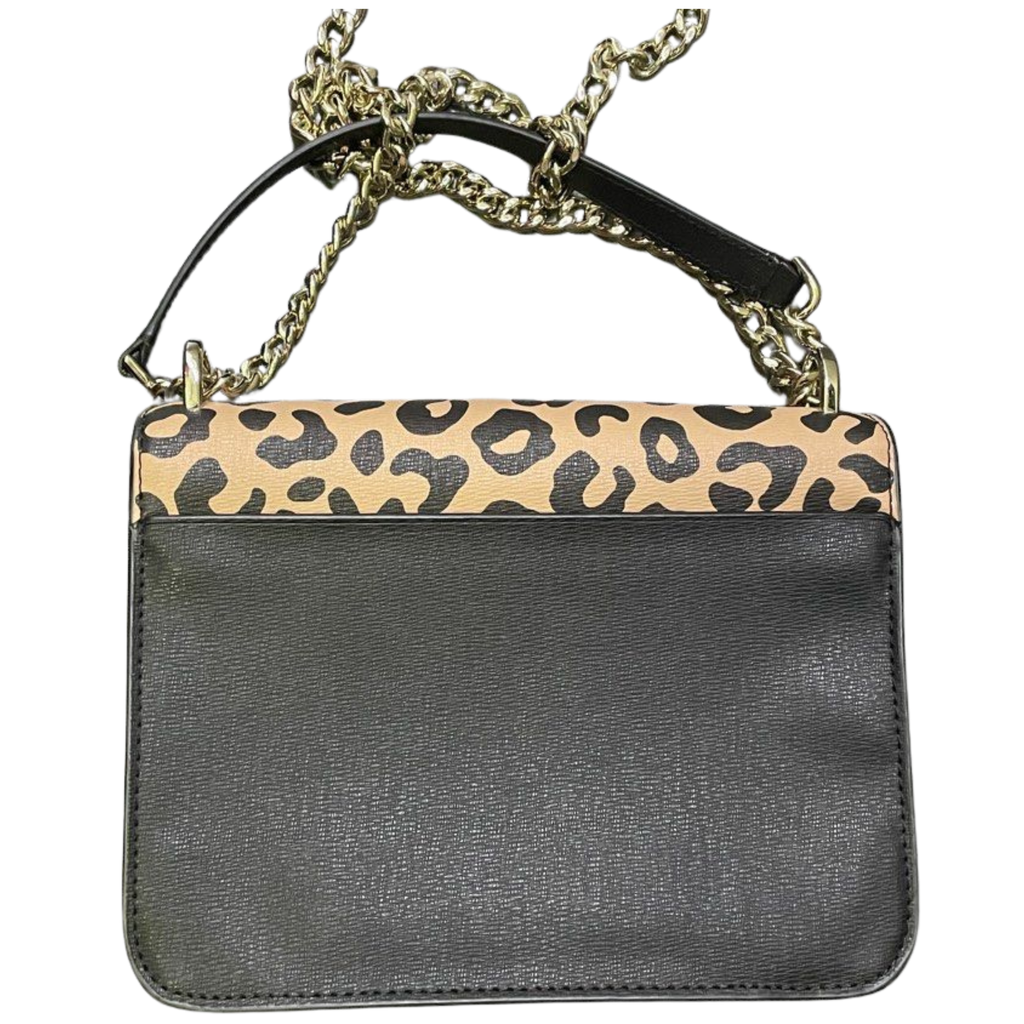 Kate Spade Remi Leopard Print Flap Chain Crossbody Bag