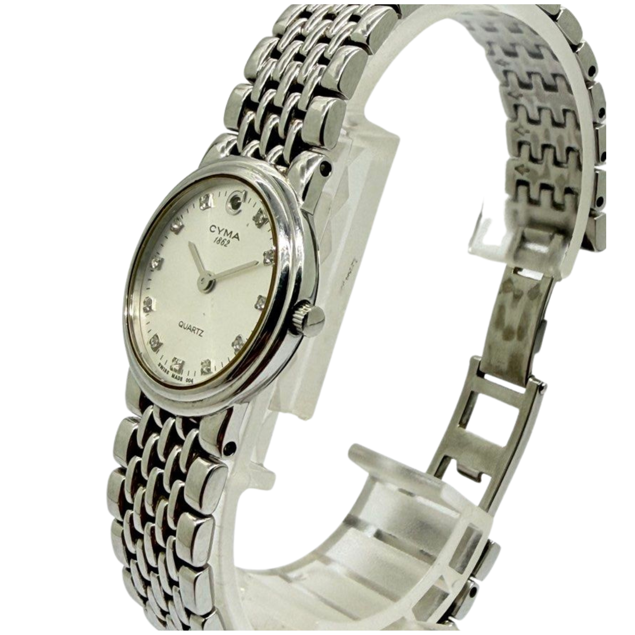 Cyma Le Locle 24mm Quartz Silver Dial Watch
