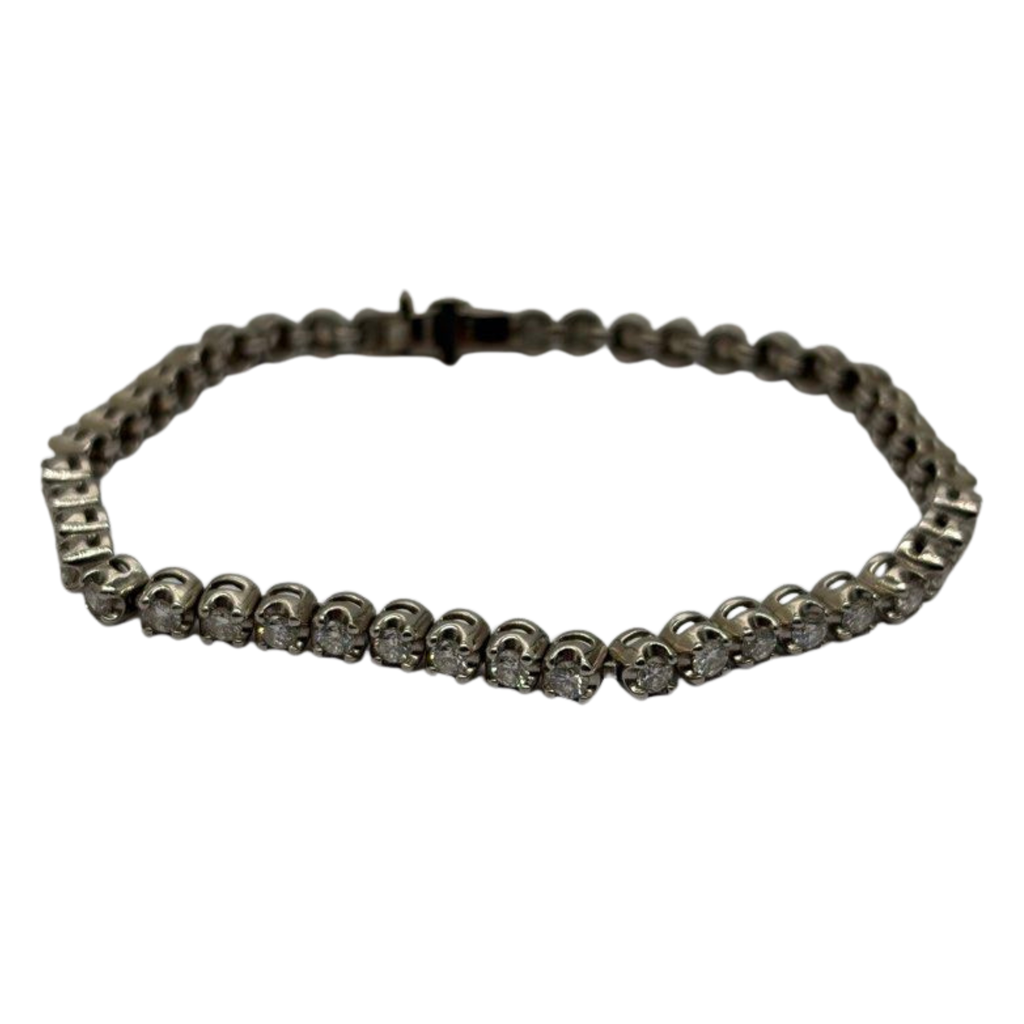 PT850 Natural Diamond Tennis Bracelet