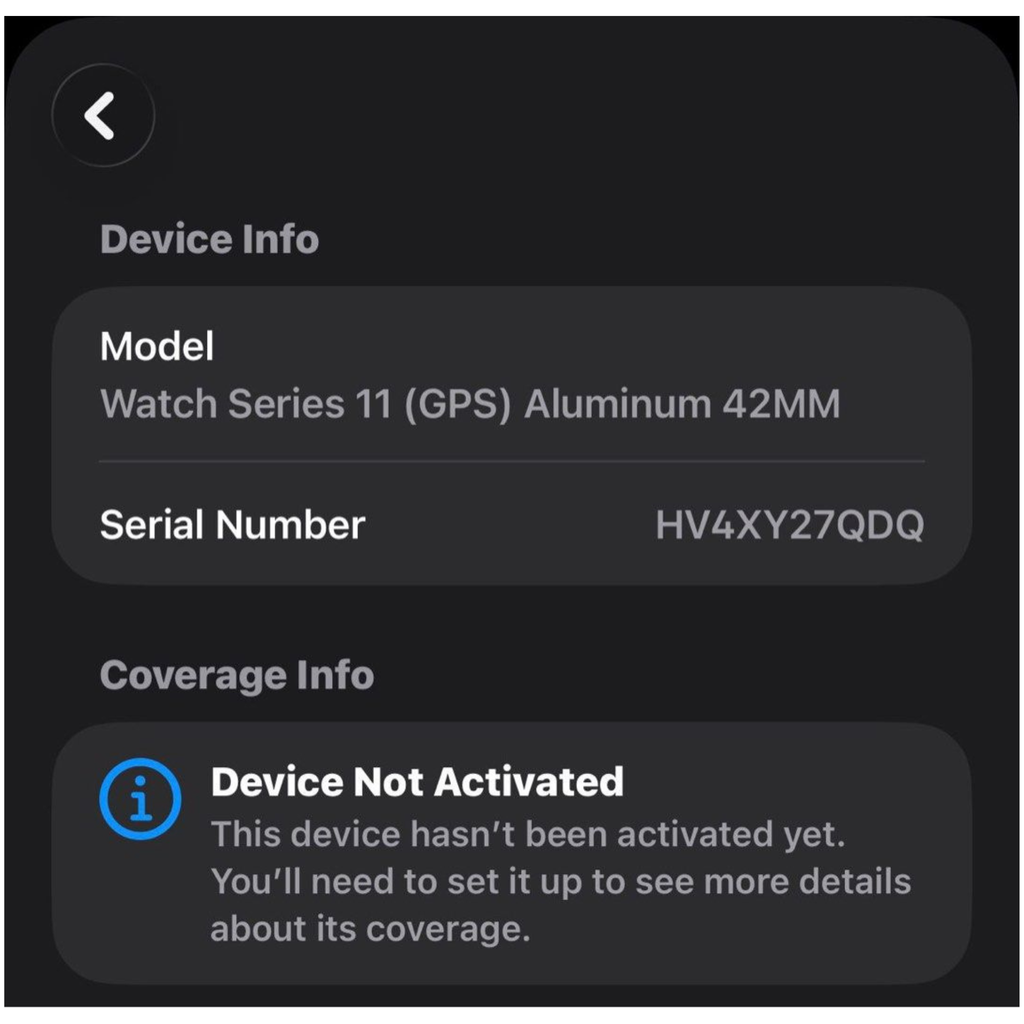 Apple Watch Series 11 GPS 42mm Jet Black Aluminium Case with Black Sport Band