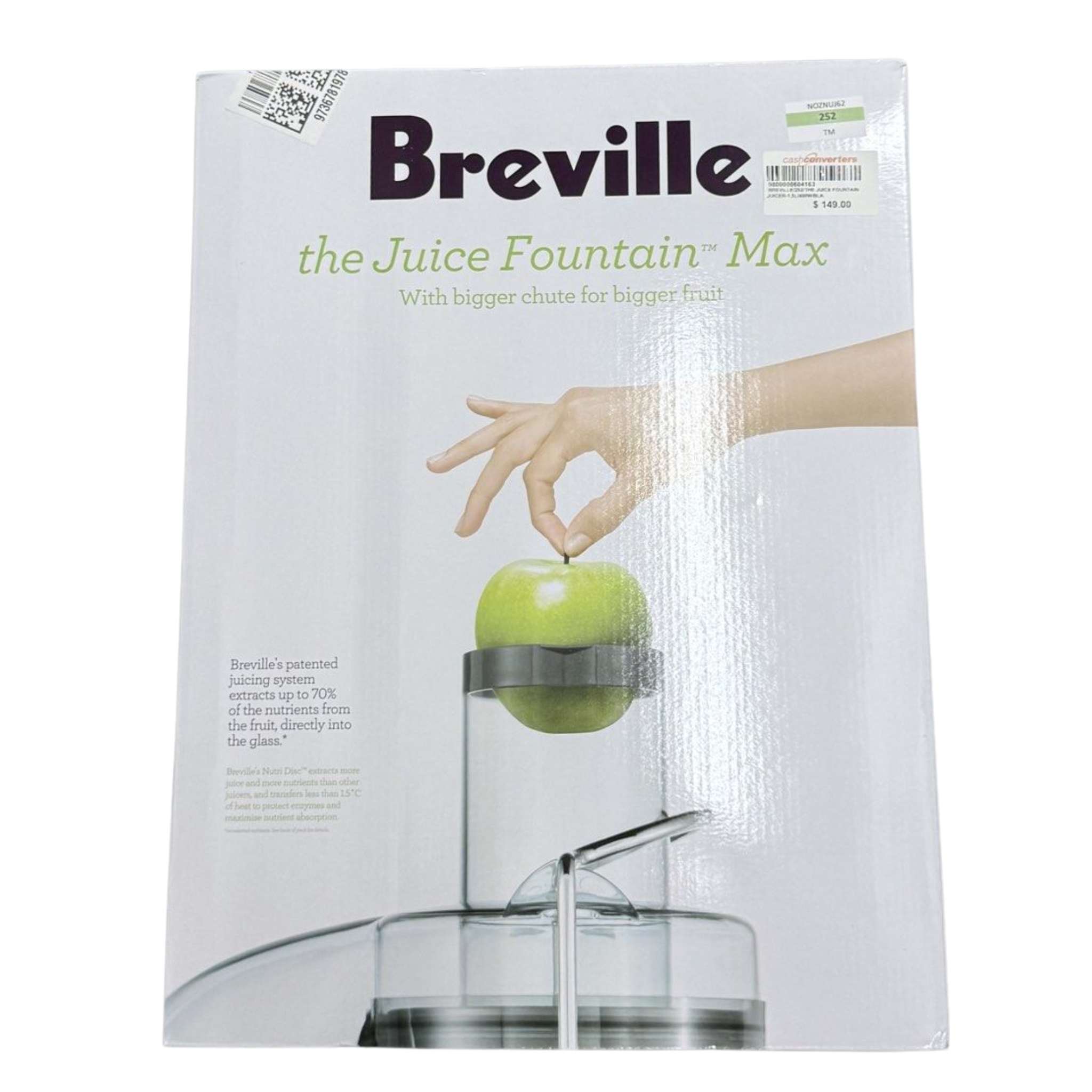 Breville the Juice Fountain Plus Chrome BJE410CRO