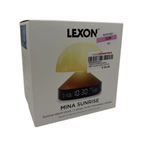 Lexon MINA SUNRISE LED Lamp with LCD Alarm Clock-Bronze