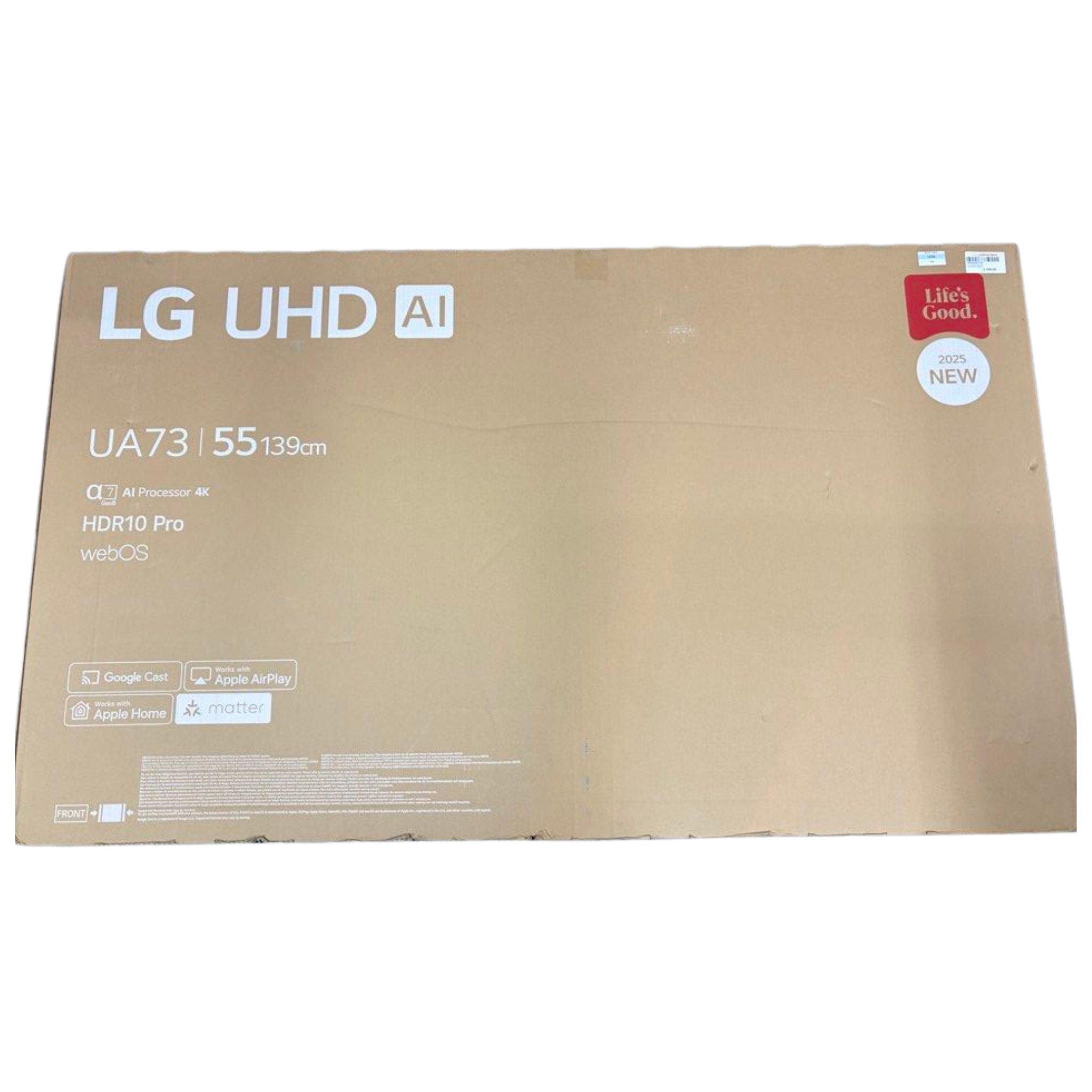 LG 55UA7350-55" LED UHD 4K SMART TV, 2025 model, α7 AI Processor 4K Gen8, with Magic Remote and Google Assistant/THINQ AI