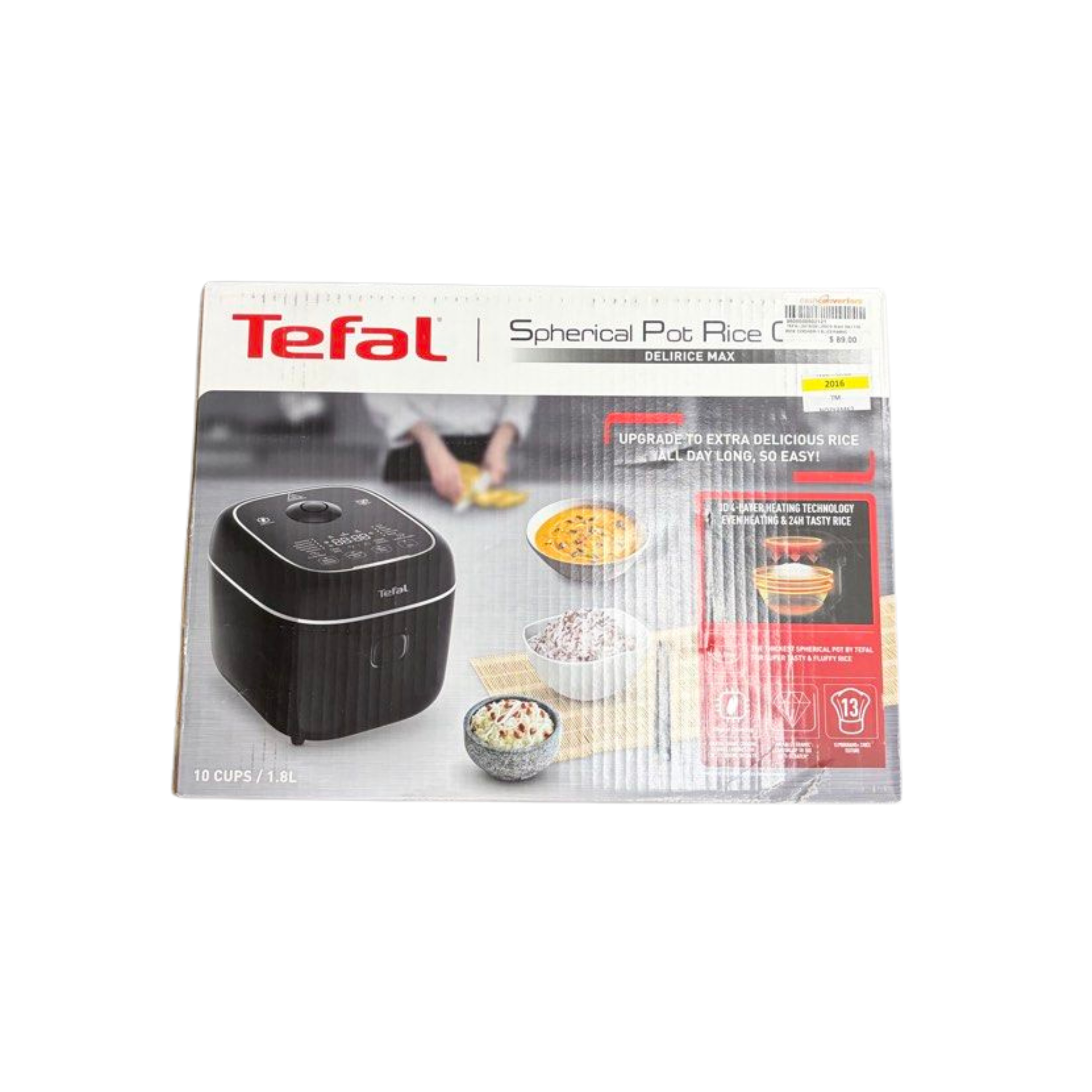 Tefal Delirice Max RK7778 - Rice Cooker, 1.8L, Fuzzy Logic, 10 cups, 13 programmes, 24-hour keep warm, 4mm spherical pot with ceramic coating Secondary image