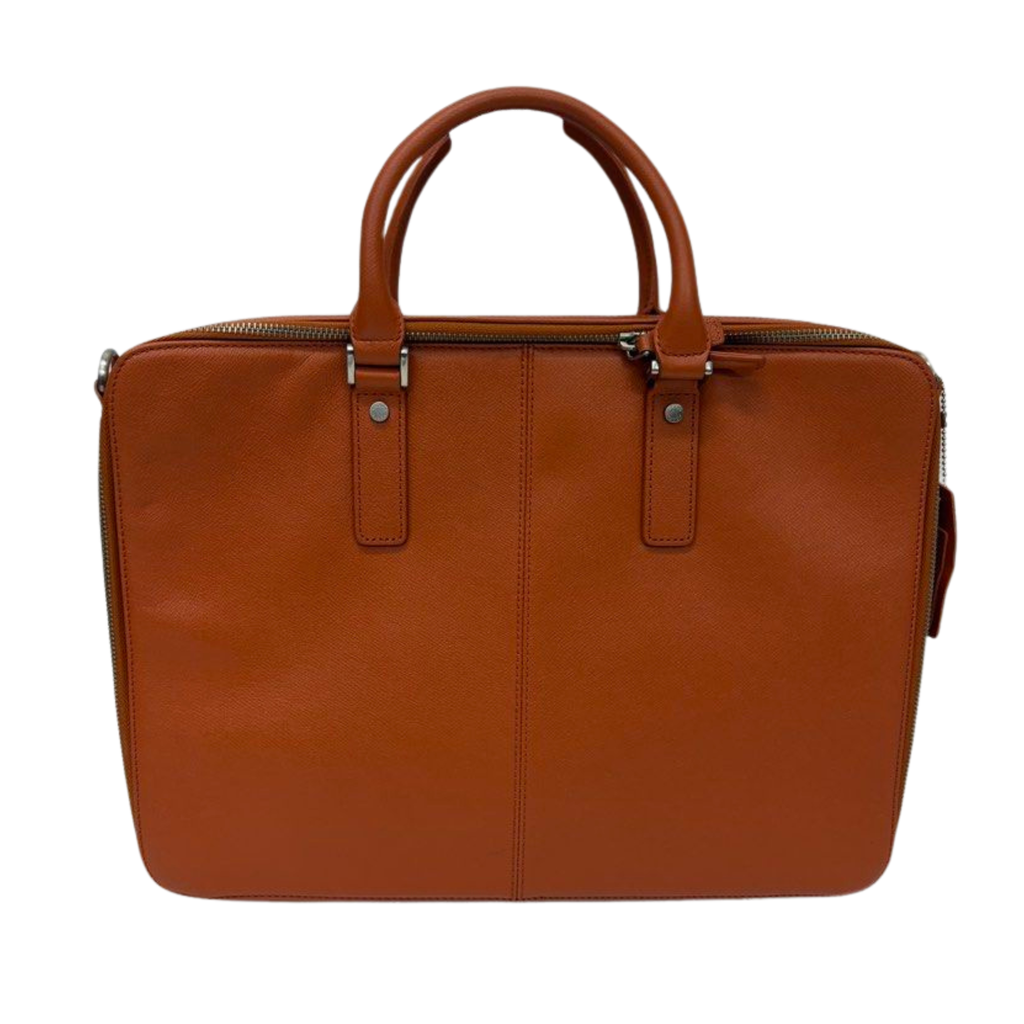 Picard Men’s Leather Briefcase with Sling, Orange