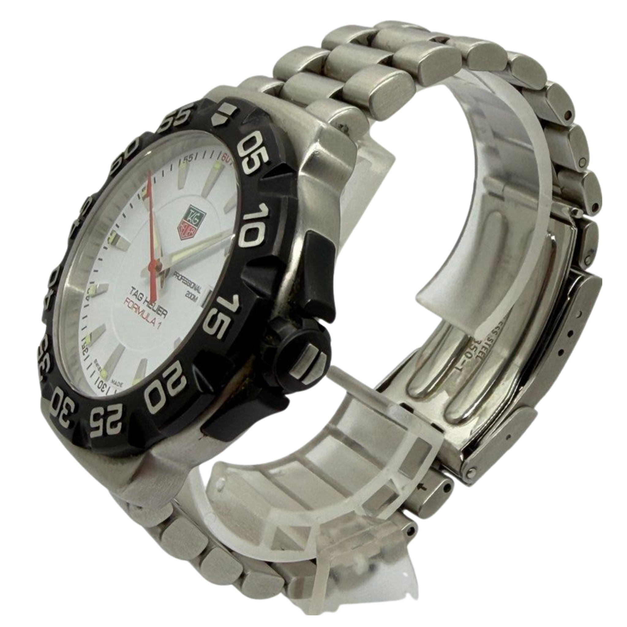 Tag Heuer Formula 1 WAH1111 41mm Quartz White Dial Watch