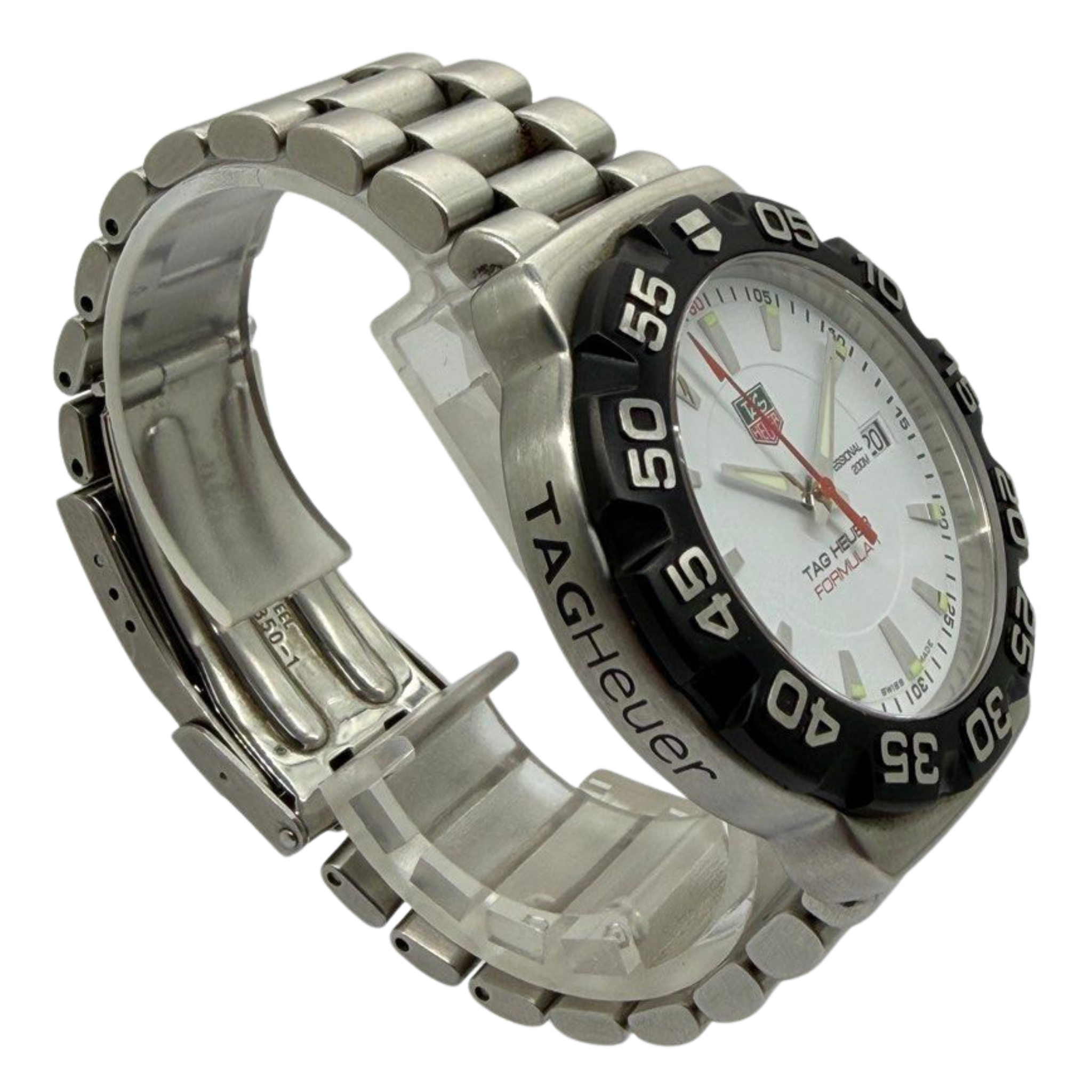 Tag Heuer Formula 1 WAH1111 41mm Quartz White Dial Watch