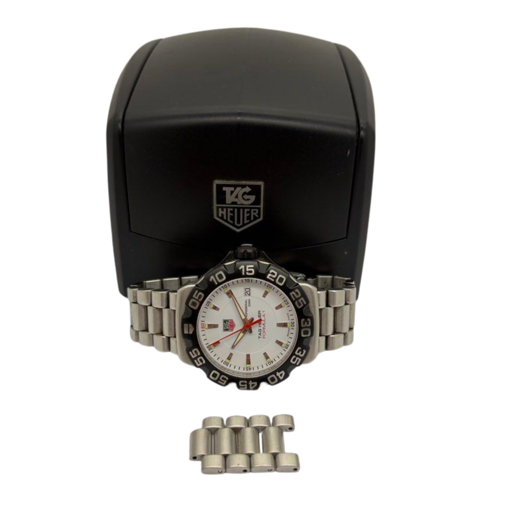 Tag Heuer Formula 1 WAH1111 41mm Quartz White Dial Watch