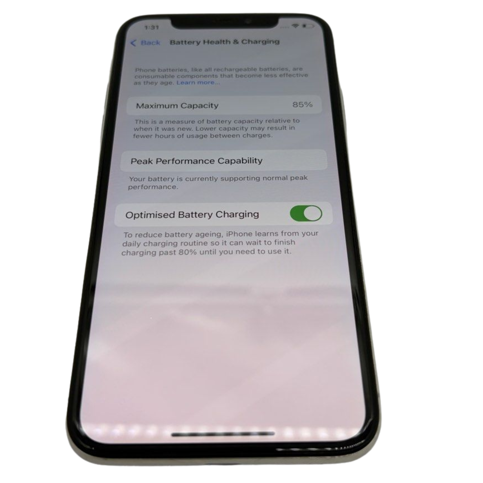 Apple iPhone X 64GB Silver