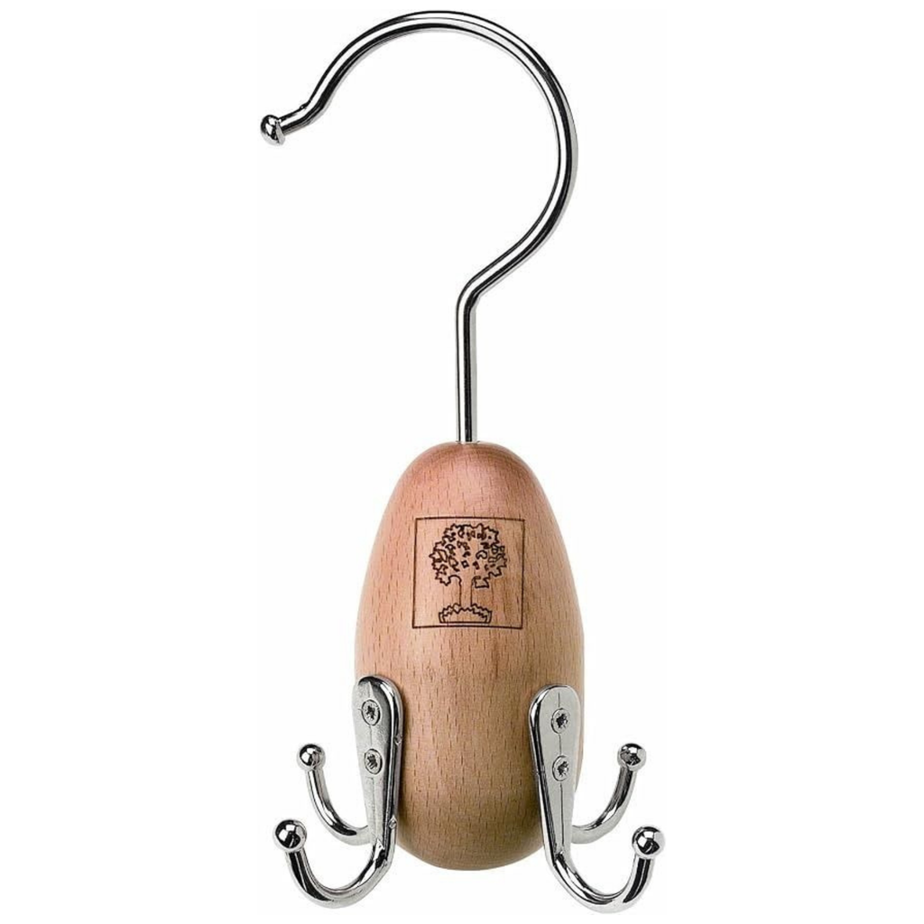 Foppapedretti Giorgio Chrome Wood Clothes Hanger