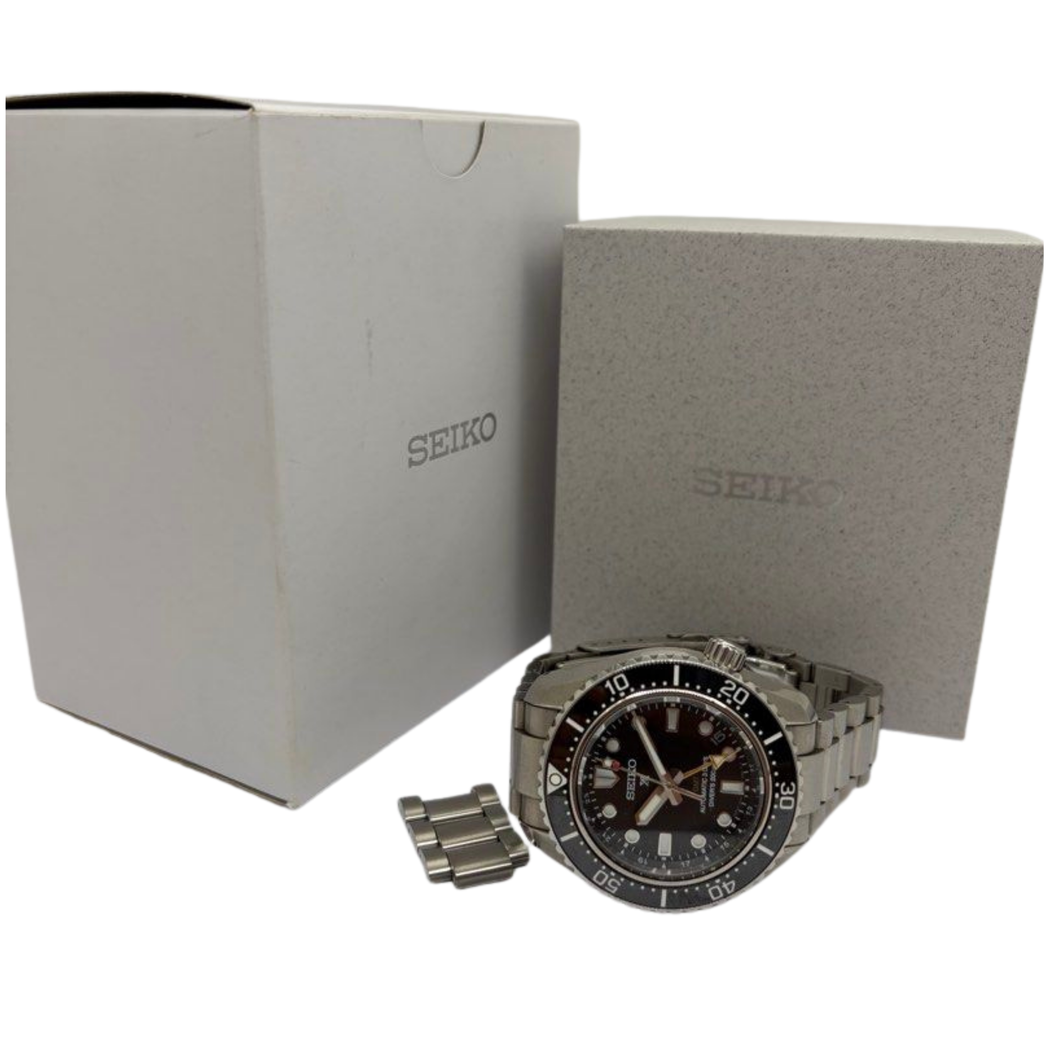 Seiko Prospex SPB383J1 42mm GMT Automatic Black Dial Watch