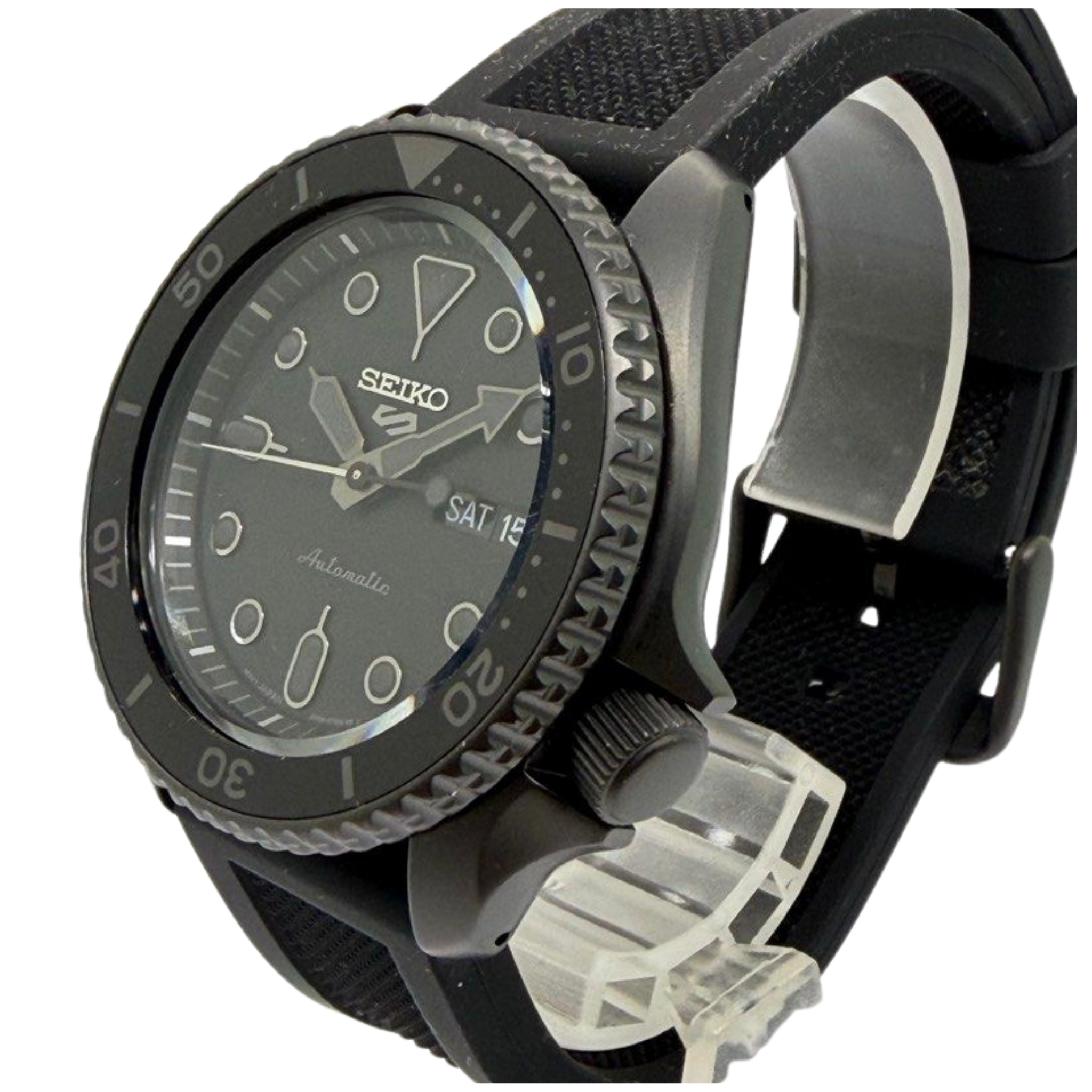 Seiko 5 Sports SRPD79K1 42.5mm Automatic Stealth Black Mens Watch