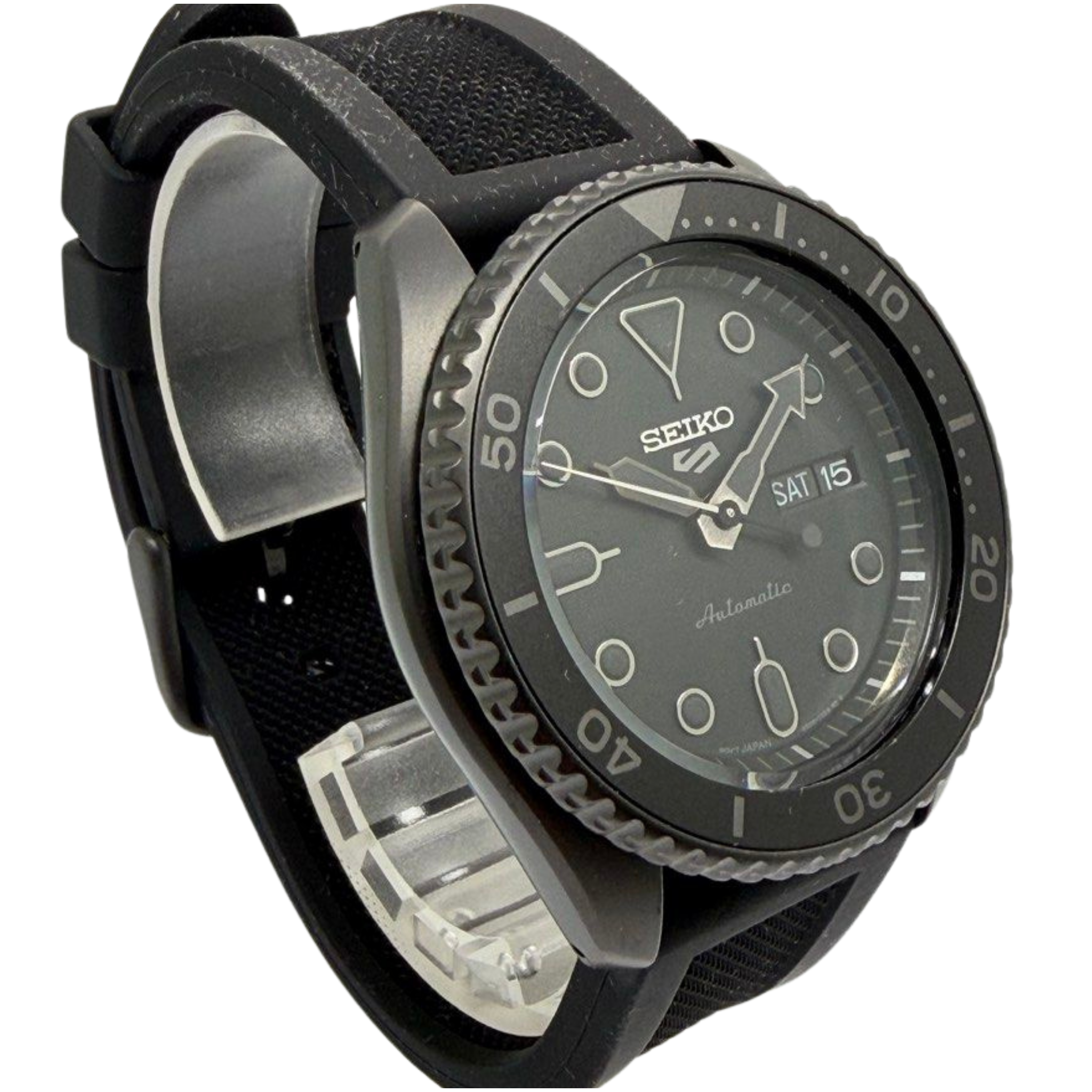 Seiko 5 Sports SRPD79K1 42.5mm Automatic Stealth Black Mens Watch