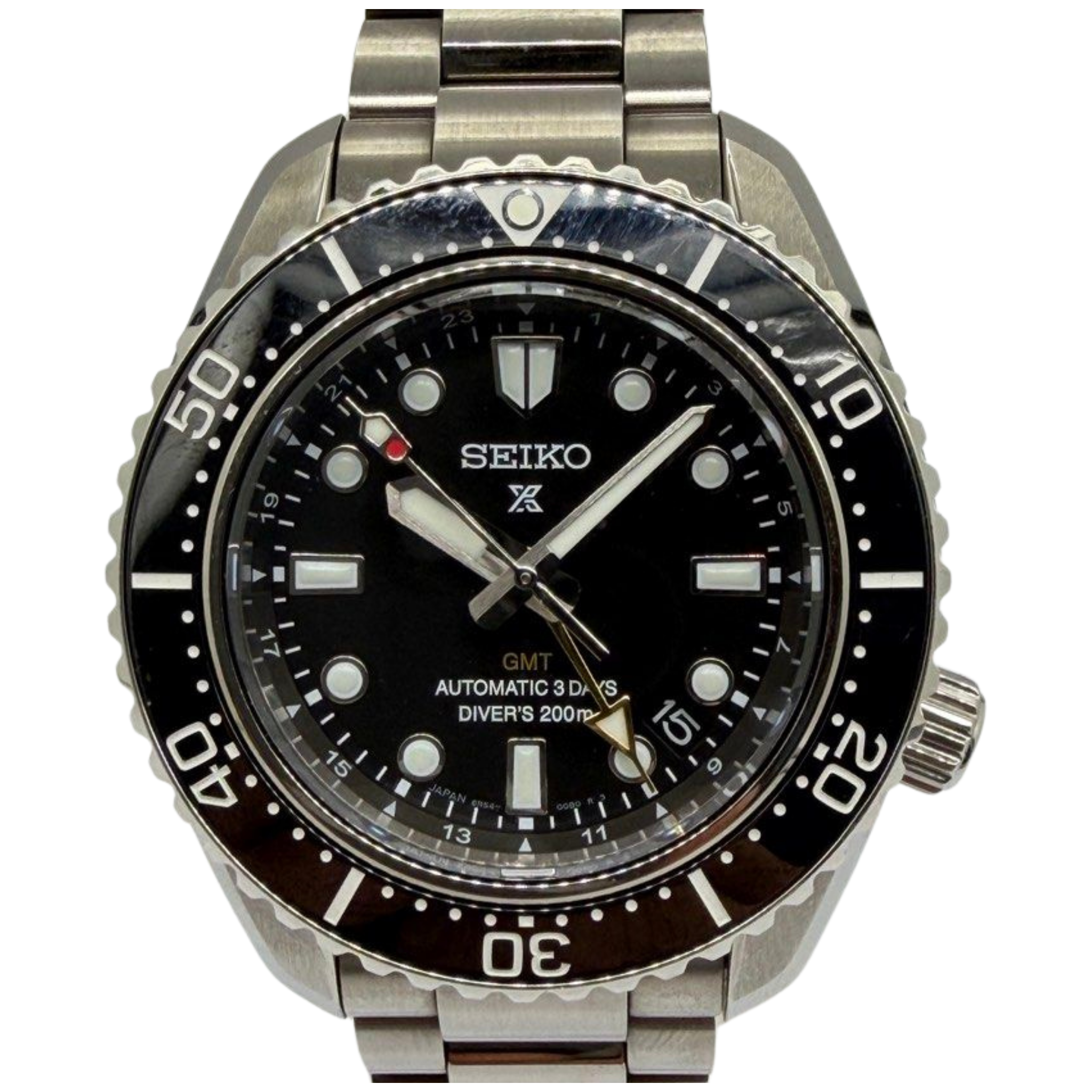 Seiko Prospex SPB383J1 42mm GMT Automatic Black Dial Watch