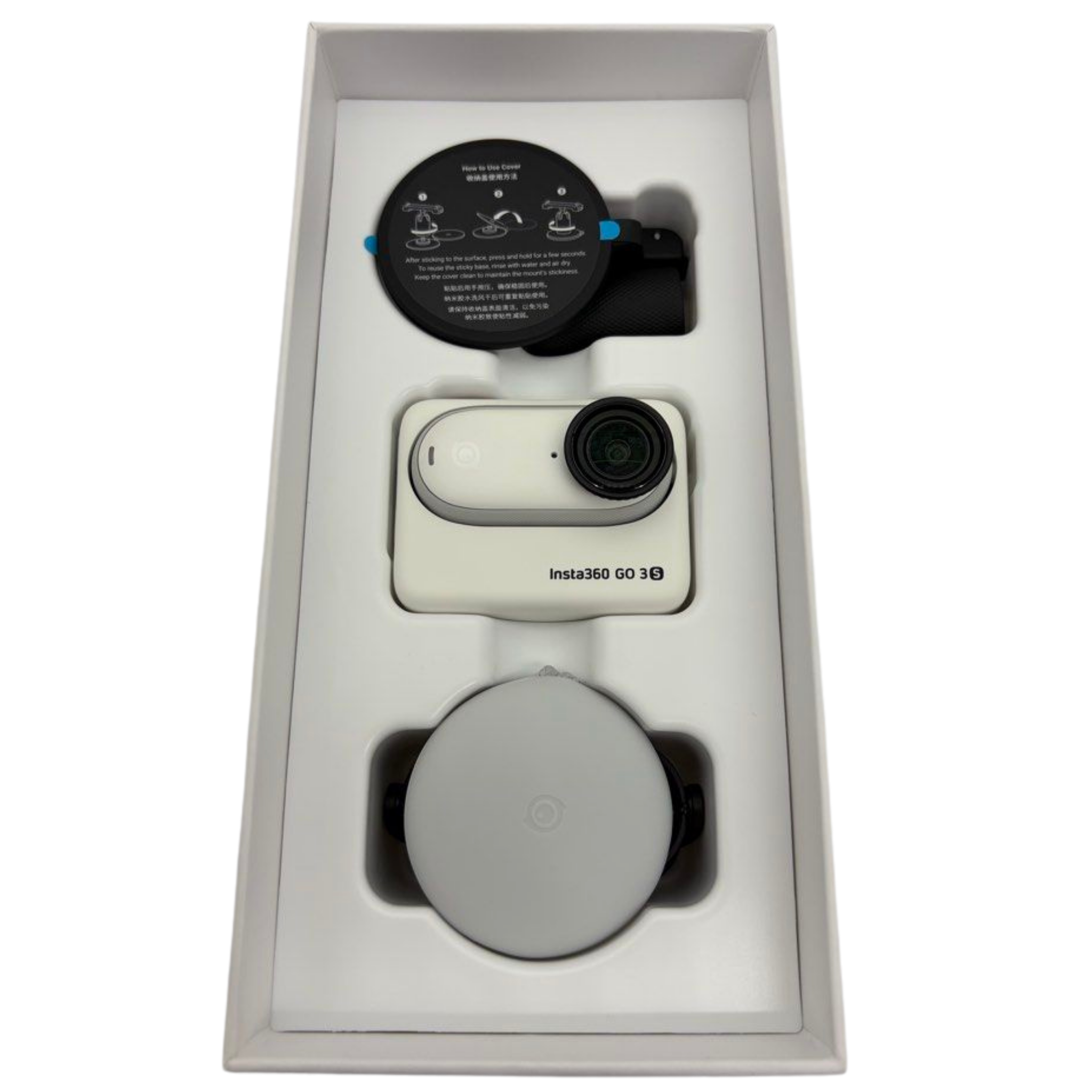 Insta360 Go 3S 64GB White 4K Tiny Portable Vlogging Camera