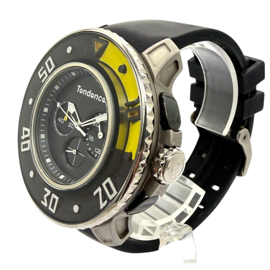 Tendence G52 52mm Chronograph Quartz Black Dial Watch
