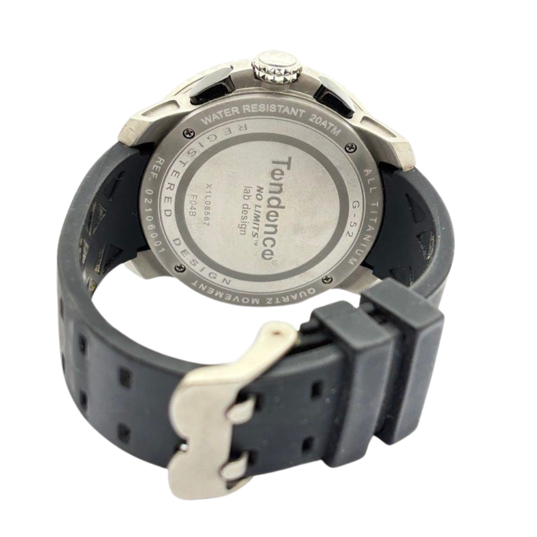 Tendence G52 52mm Chronograph Quartz Black Dial Watch