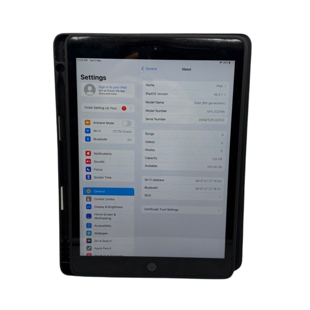 Apple iPad 8 10.2" WiFi (2020) Space Grey 128GB