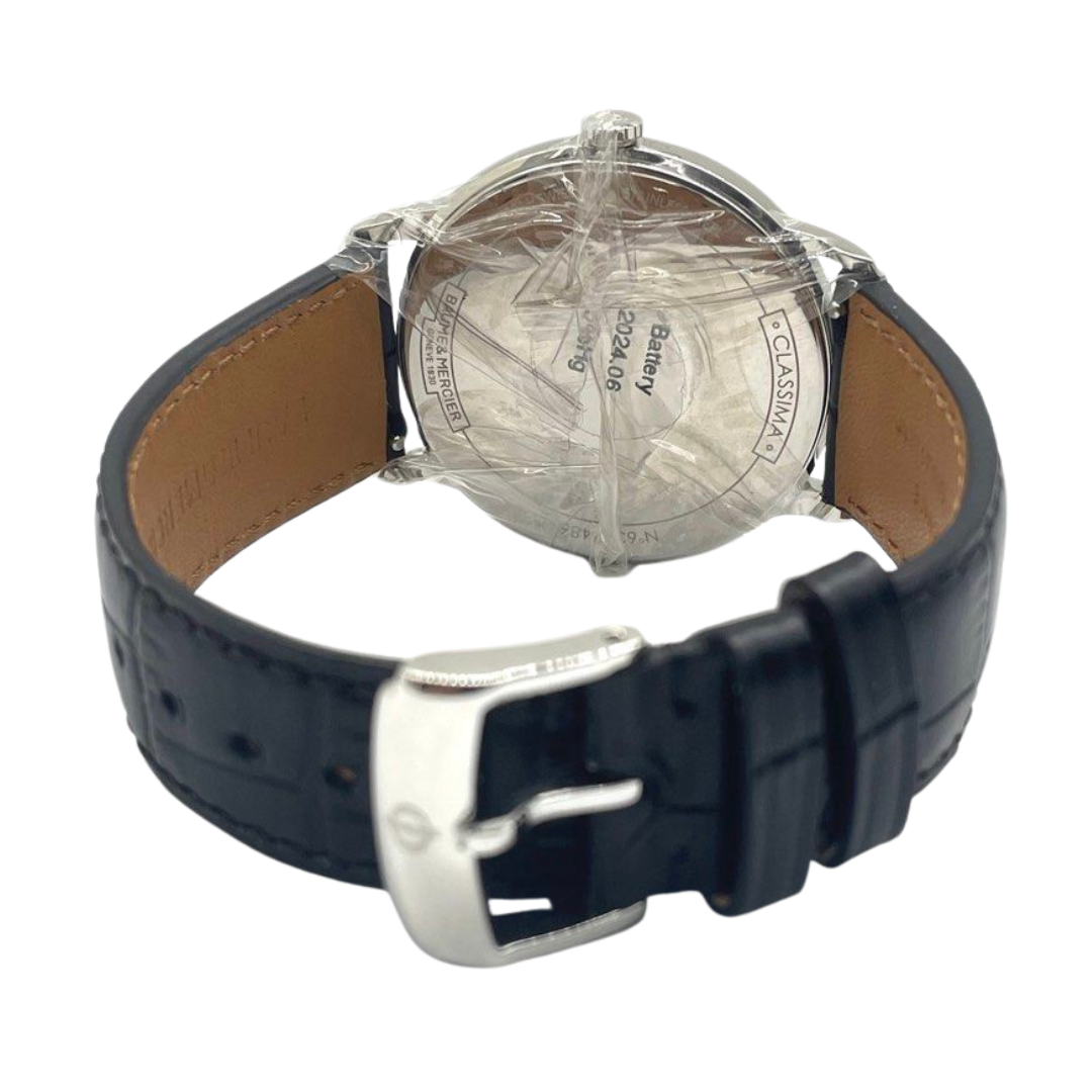 Baume & Mercier Classima MOA10324 40mm Quartz Blue Dial Watch