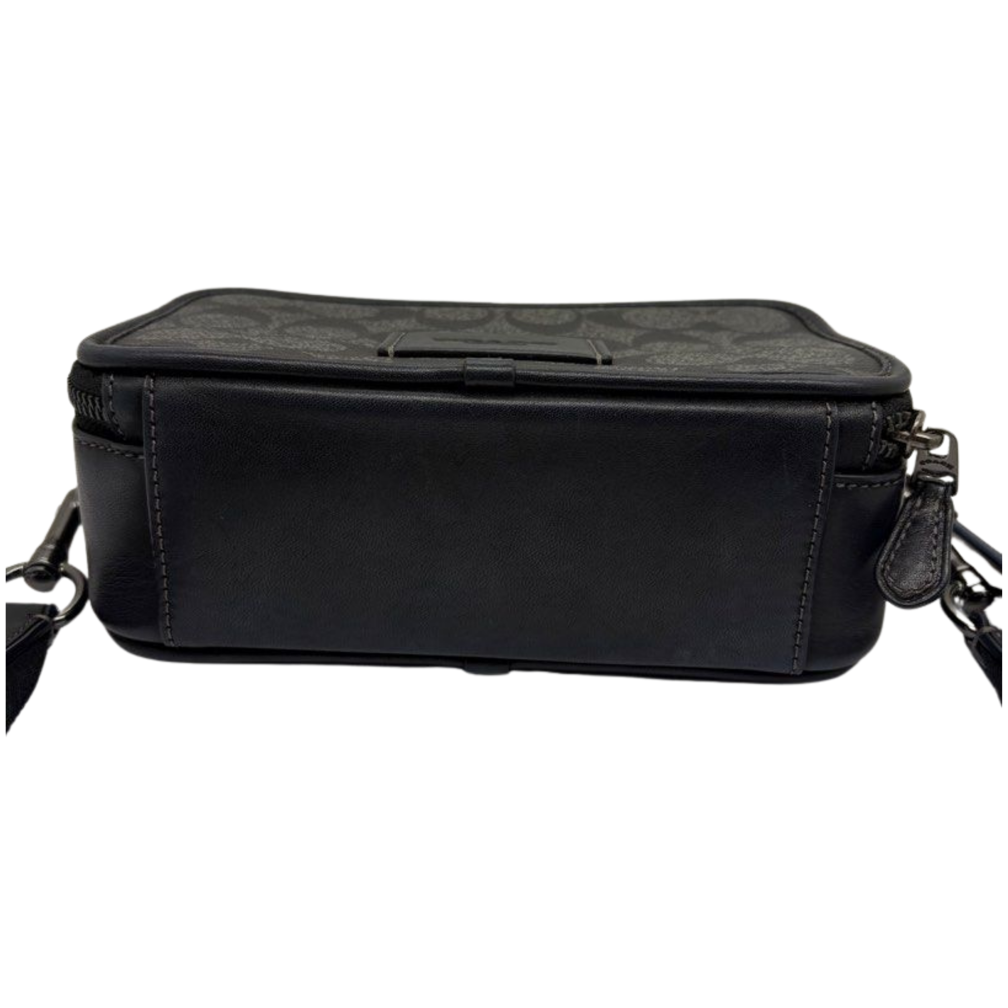 Coach Wyatt Crossbody Bag in Signature Canvas, Charcoal Black CM109