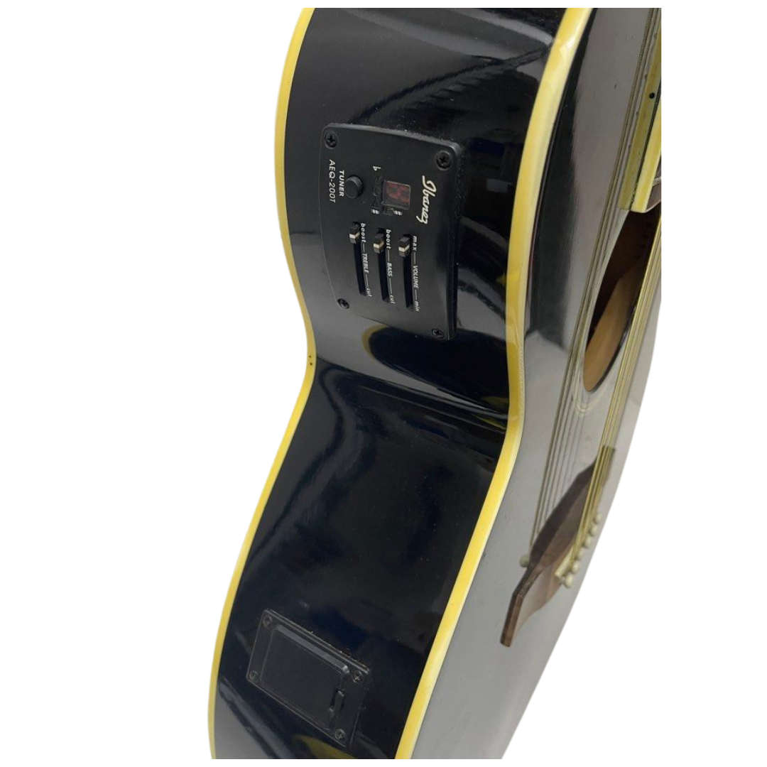 Ibanez AEG5EJP-BK-2Y-01 Semi-Acoustic Guitar, Black