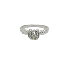 18K White Gold Natural Diamond Ring