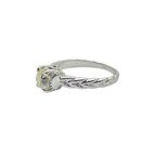 18K White Gold Natural Diamond Ring
