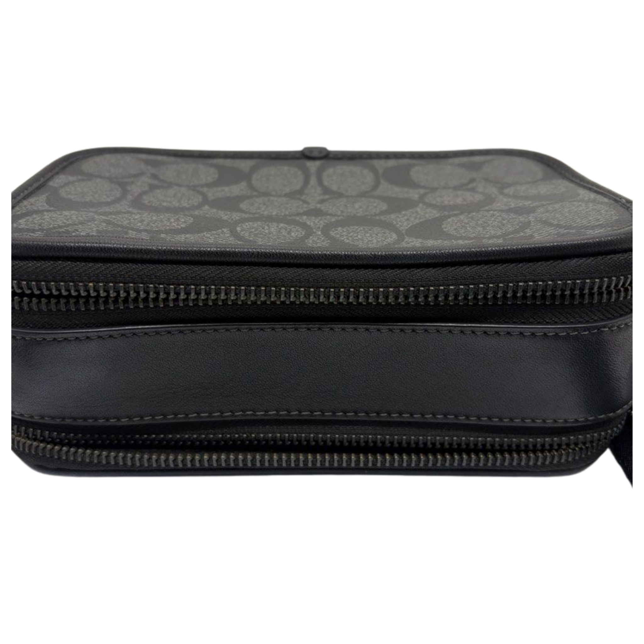 Coach Wyatt Crossbody Bag in Signature Canvas, Charcoal Black CM109