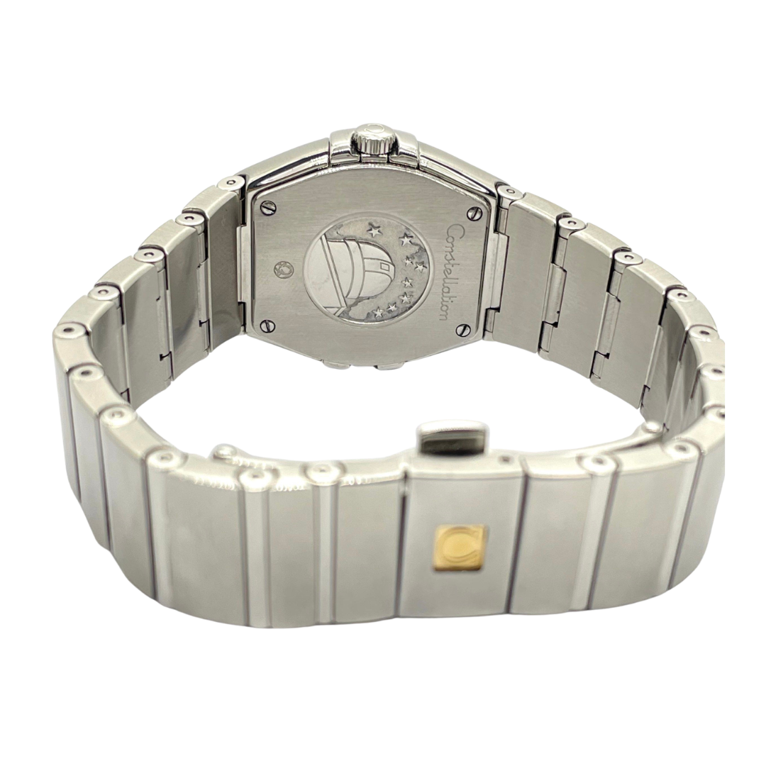 Omega Constellation 28mm Quartz Steel Silver Dial Watch