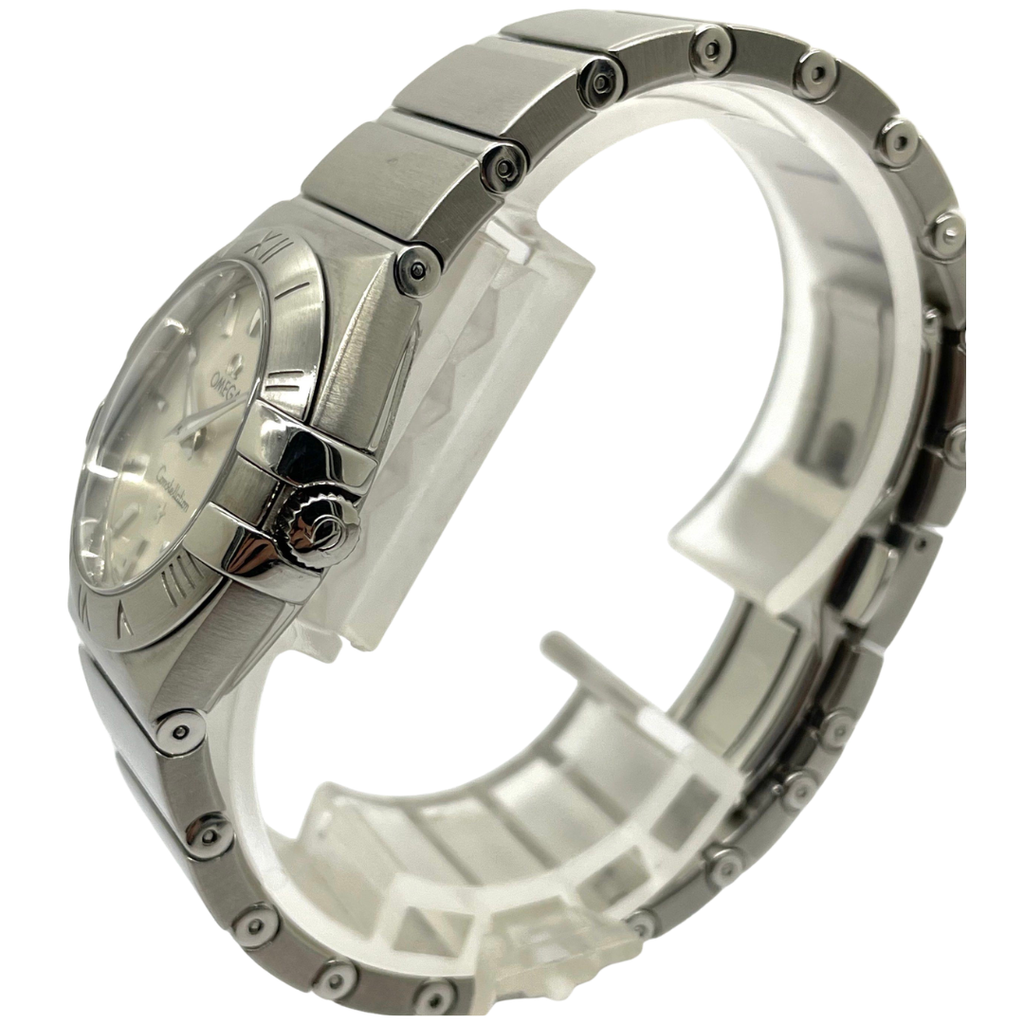 Omega Constellation 28mm Quartz Steel Silver Dial Watch