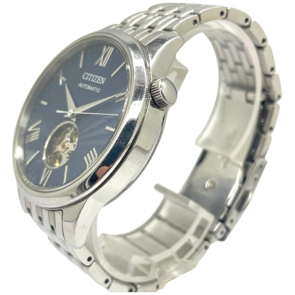 Citizen Open Heart 40mm Automatic Blue Dial Steel Watch NH9130-84L