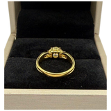 750 Yellow Gold Natural Diamond Ring