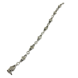 750 White Gold Natural Diamond Bracelet