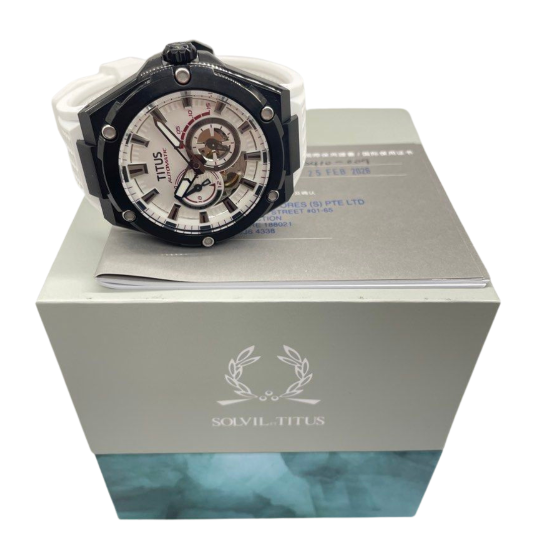 Solvil ET Titus Voyager 44mm Automatic White Dial Watch