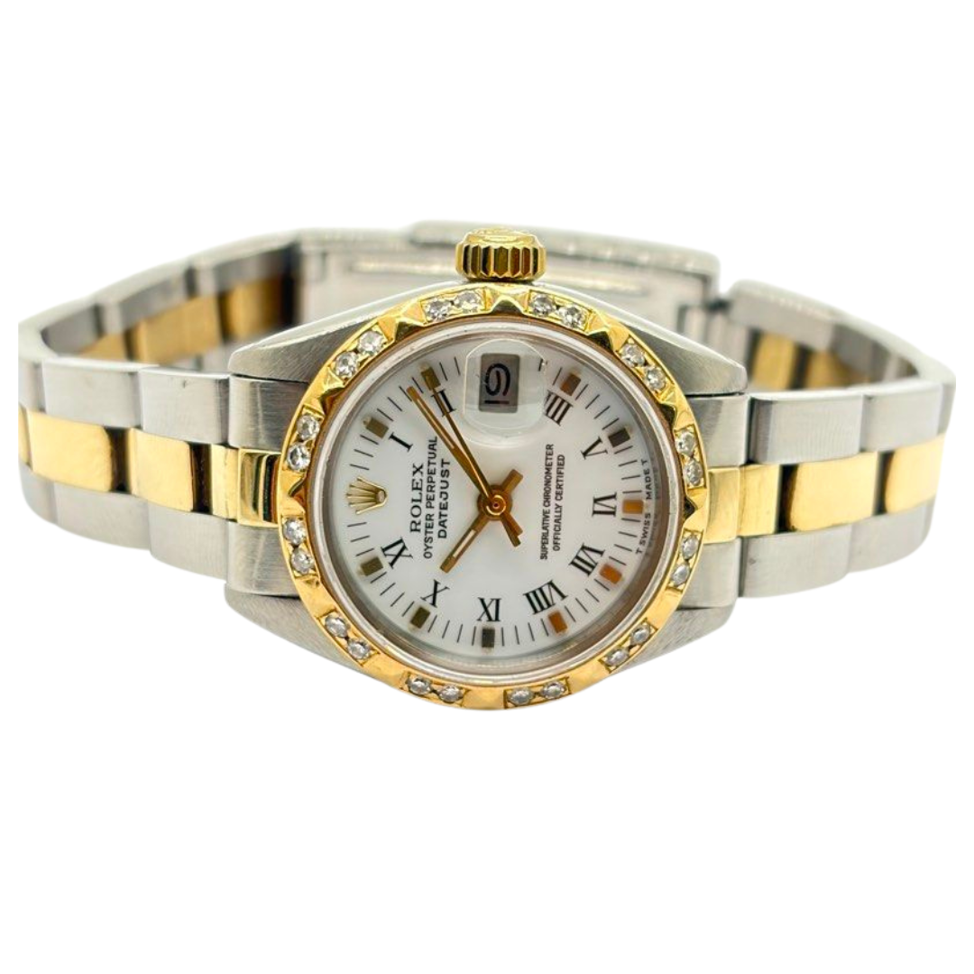 Rolex Oyster Perpetual 26mm Half Gold Automatic Watch 6917-3