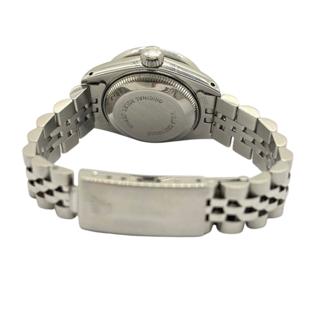 Rolex Datejust 69174 26mm Automatic Silver Diamond Dial Watch