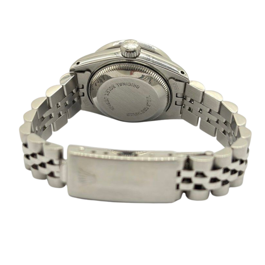 Rolex Datejust 69174 26mm Automatic Silver Diamond Dial Watch