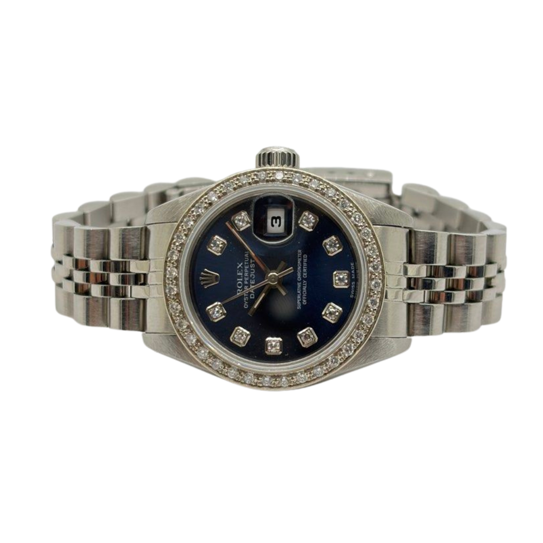 Rolex Datejust 69174 26mm Blue Diamond Dial/Bezel Automatic Watch