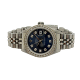 Rolex Datejust 69174 26mm Blue Diamond Dial/Bezel Automatic Watch