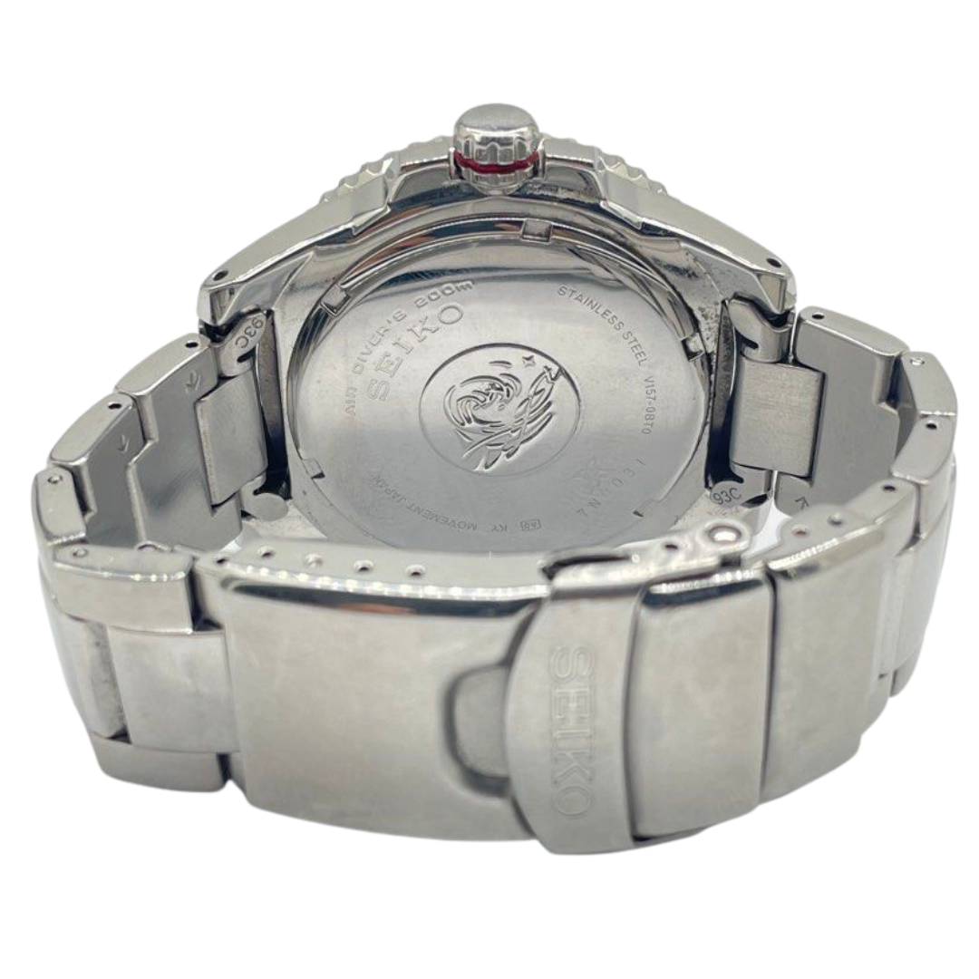 Seiko Prospex Diver Scuba 43.5mm Solar Black Dial Steel Watch SBDJ017