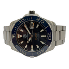 Tag Heuer Aquaracer Calibre 5 WAY211C 41mm Automatic Blue Dial Watch