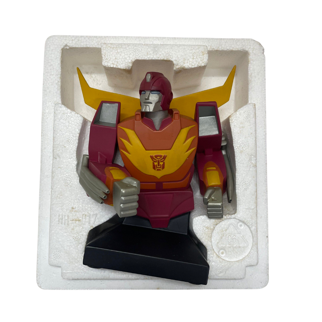 Hard Hero Transformers Autobot Cavalier Gold Case Porcelain Bust
